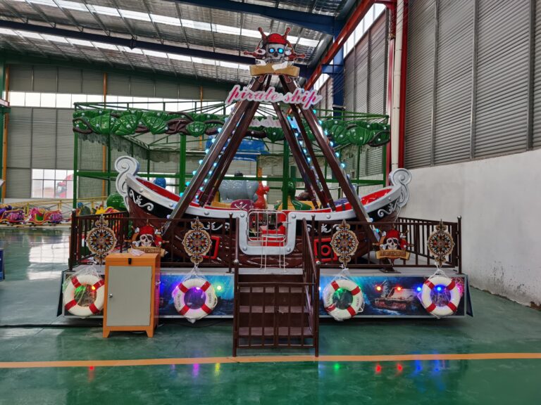Retro Pirate Ship Ride Fiberglass Main View