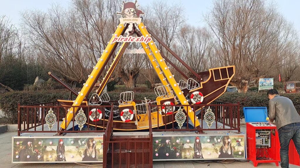 Retro Pirate Ship Ride Steel Gallery View
