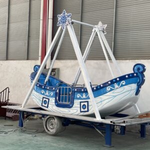 Snowflake Pirate Ship Ride Fiberglass Main View