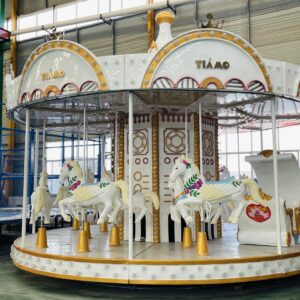 White Dream Carousel Ride Gallery View