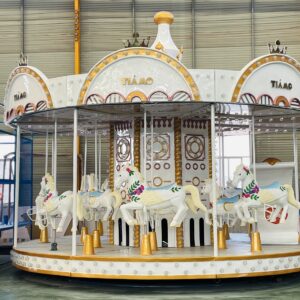 White Dream Carousel Ride Gallery View