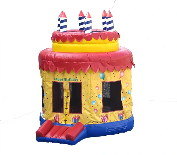 Birthday Cake Bouncy Castle KL-88863 – inflatable product catalogue view