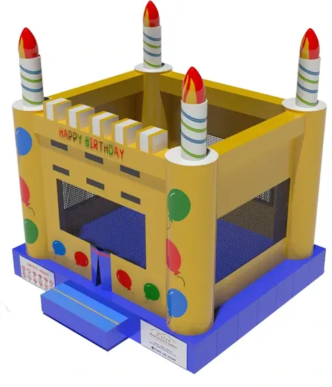 Birthday Candle Bouncy Castle KL-88856 – inflatable product catalogue view