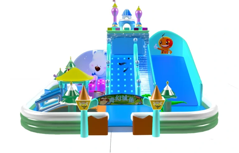 Fantasy Castle Inflatable Play Park KL-88709 – inflatable product catalogue view