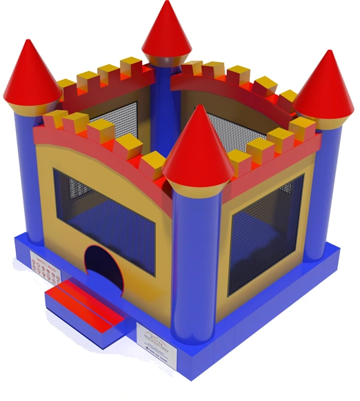 Four Tower Bouncy Castle KL-88853 – inflatable product catalogue view