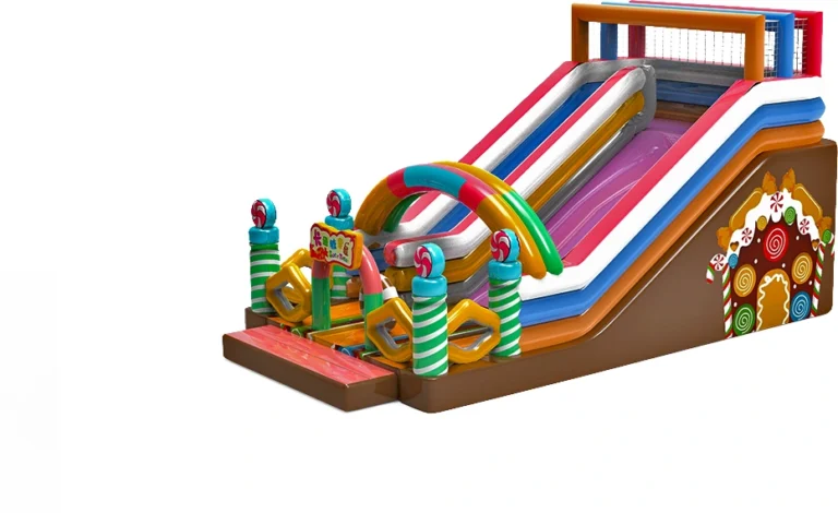 Gingerbread Lodge Inflatable Slide KL-99969 – inflatable product catalogue view