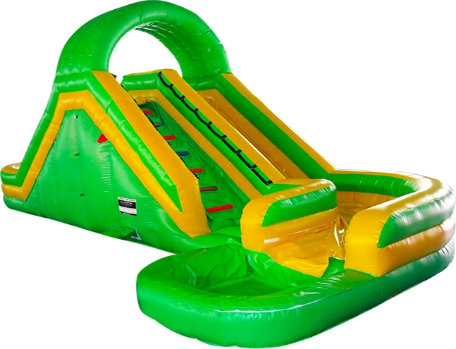 Green Arch Twin Inflatable Water Slide KL-99858 – inflatable product catalogue view