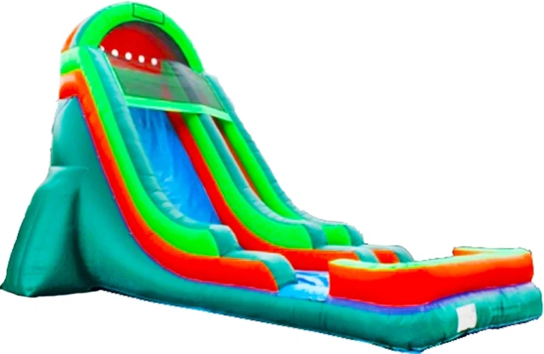 Green Rainbow Inflatable Water Slide KL-99854 – inflatable product catalogue view