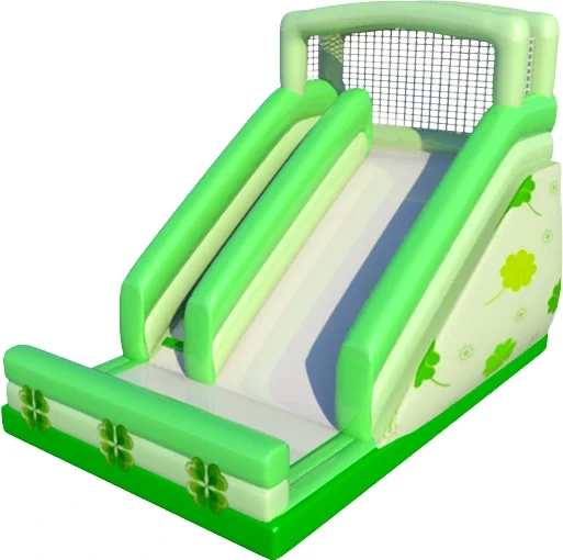Green White Inflatable Slide KL-99883 – inflatable product catalogue view