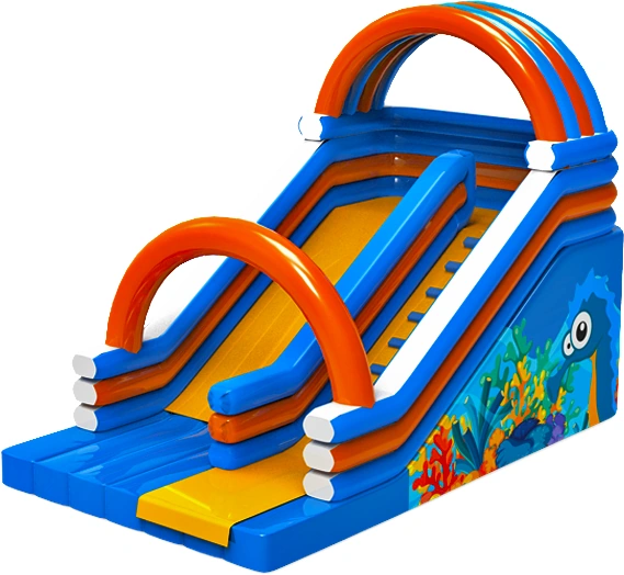 Orange Arch Inflatable Slide KL-99985 – inflatable product catalogue view