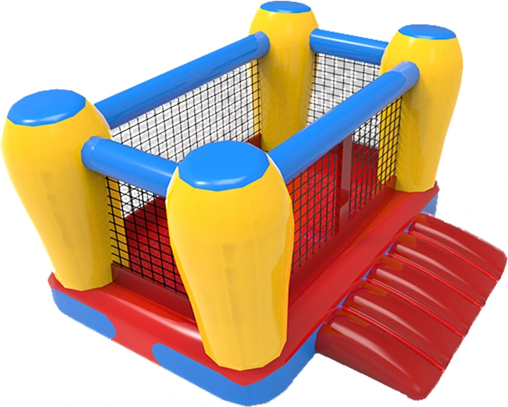 Primary Color Mesh Bouncy Castle KL-88894 – inflatable product catalogue view