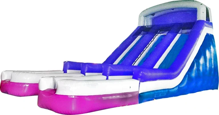 Purple Twin Pool Inflatable Water Slide KL-99849 – inflatable product catalogue view