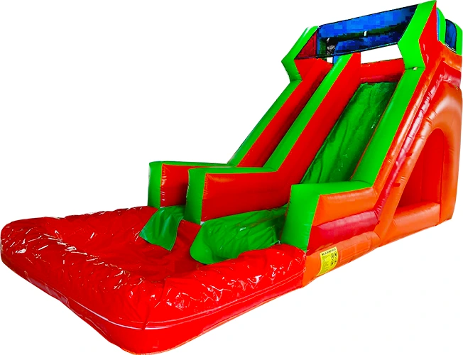 Red Green Double Inflatable Water Slide KL-99846 – inflatable product catalogue view