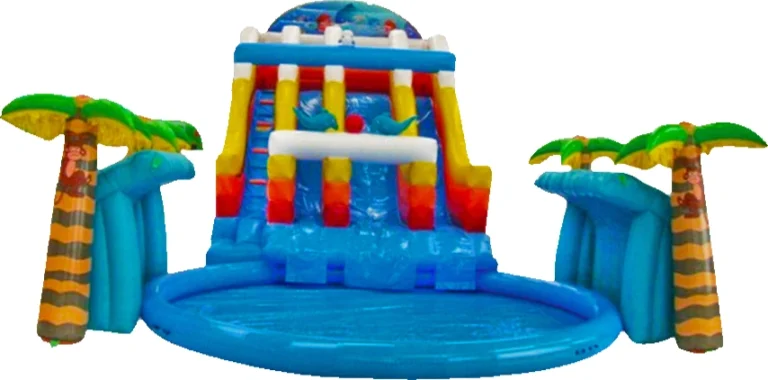 Tropical Round Pool Inflatable Water Slide KL-99822 – inflatable product catalogue view