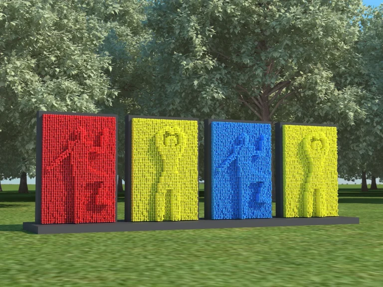 Interactive Play 032 (3D Pin Art Wall)