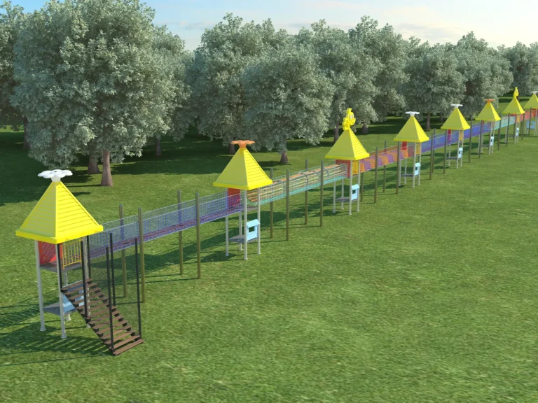 Interactive Play 059 (Four-Post Jungle Adventure Course)