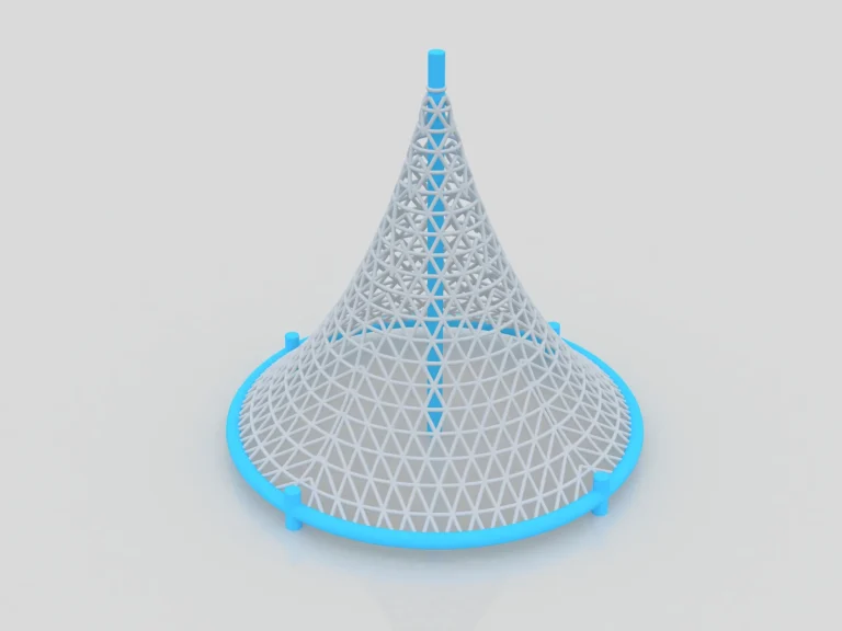Interactive Play 083 (Mountain-Shaped Climbing Net)