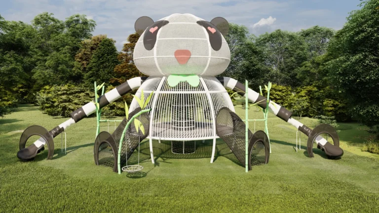 Interactive Play 090 (Giant Panda Climbing and Slide)
