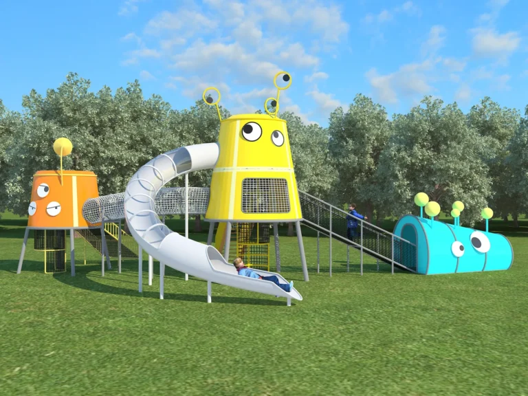 Interactive Play 134 (Colorful Robot Slide Structure)
