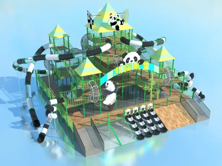 Interactive Play 261 (Black-and-White Panda Castle)